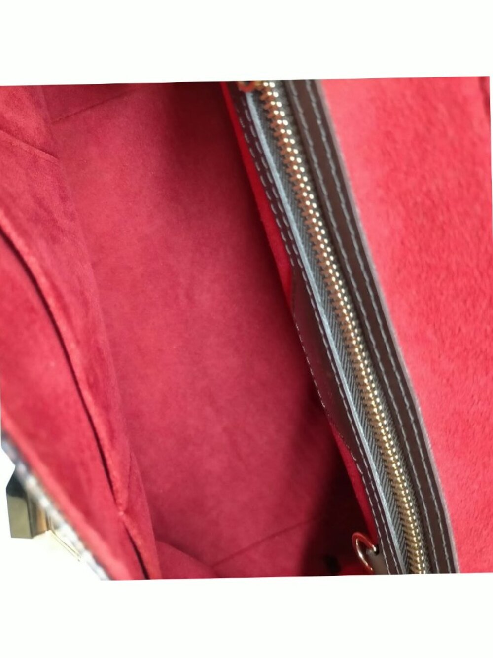 Authentic Louis Vuitton Bergamo MM Damier Ebene Canvas Satchel Crossbody - Picture 11 of 16